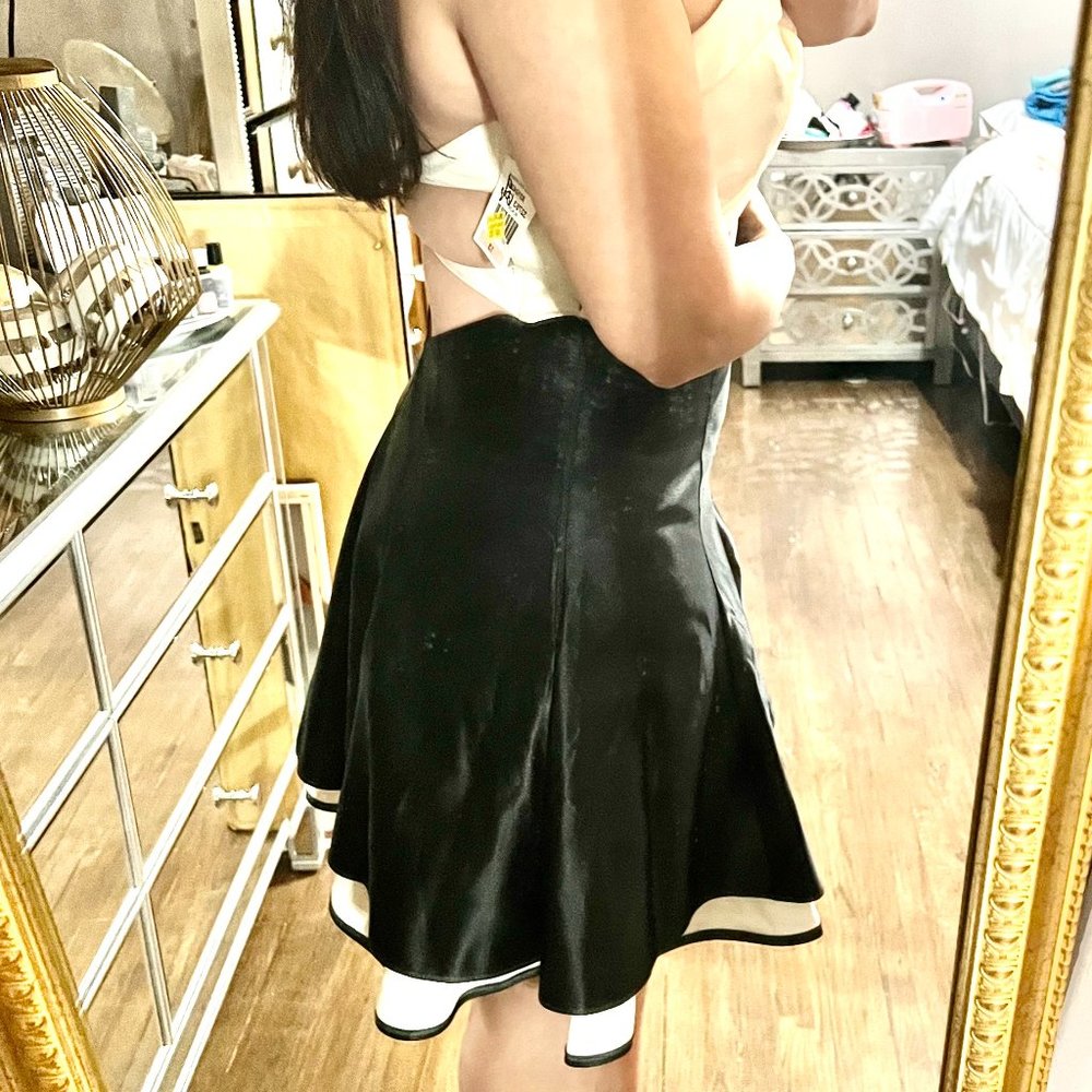 NWT Jessica McClintock bridal collection black and white dress